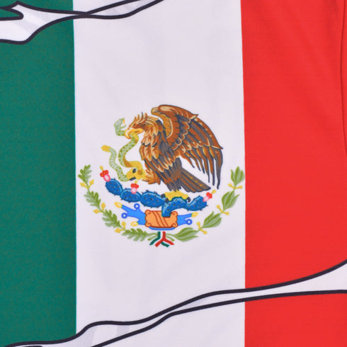 Fury Mexico Soccer Jersey – V-Neck Ripped Flag Design - Unisex