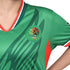 Fury Mexico Soccer Jersey -v- Neck Ripped Flag Design Black White and Green - Women