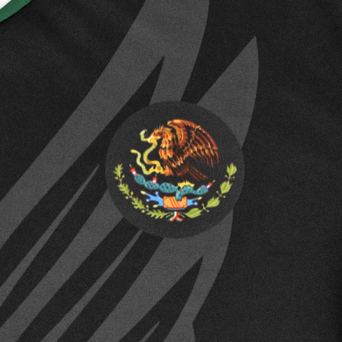 Fury Mexico Soccer Jersey V Neck Ripped Flag Design - Unisex