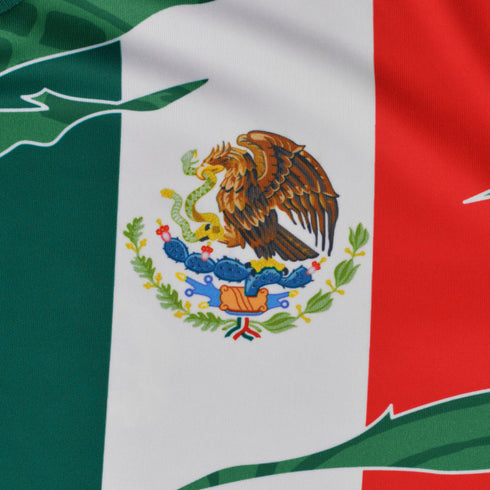 Fury Mexico Soccer Jersey – V-Neck Ripped Flag Design - Unisex