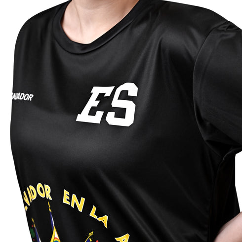 Fury New White and Black El Salvador Women Soccer Jersey - Women