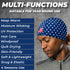 Fury Lycra 4 Way Stretchable Cooling Skull Cap Helmet Liner Sweat Wicking Cycling Cap Sun Protection Beanie (Pack of 2)