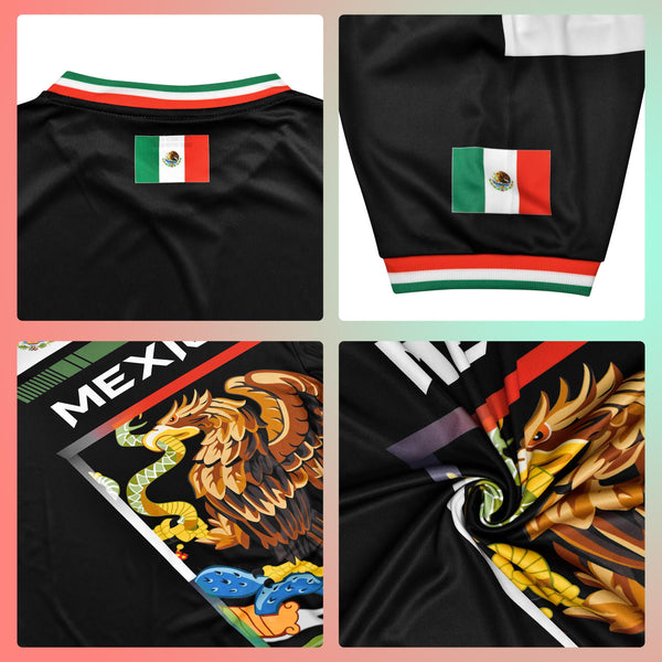 Fury Mexico Unisex Soccer Jersey with Ribbed Collar Latina Jersey camisa de