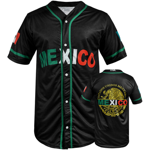 Fury Black Mexico Honduras El Salvador Guatemala Baseball Jersey (Wholesale)