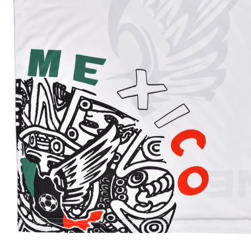 Fury Mexico Soccer Jersey V Neck Ripped Flag Design - Unisex