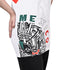 Fury Mexico Soccer Jersey -v- Neck Ripped Flag Design Black White and Green - Women