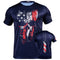 Men's American Reaper 3.0 Patriot Shirt 1776 Flag Short Sleeve with Unbreakable Print