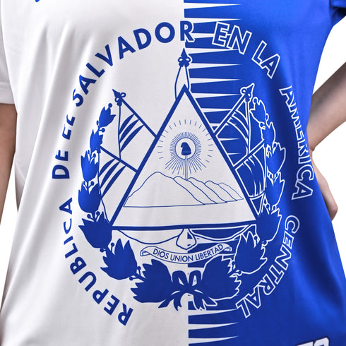Fury New White and Black El Salvador Women Soccer Jersey - Women