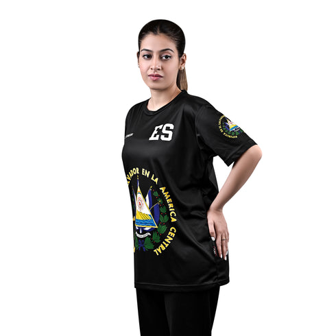 Fury New White and Black El Salvador Women Soccer Jersey - Women