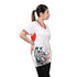 Fury Mexico Soccer Jersey -v- Neck Ripped Flag Design Black White and Green - Women