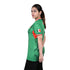 Fury Mexico Soccer Jersey -v- Neck Ripped Flag Design Black White and Green - Women