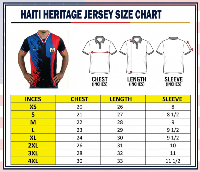 Fox & Fury Haiti World Heritage National Flag Soccer Jersey – Unisex