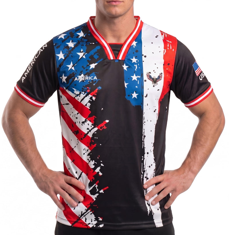 Fox & Fury USA World Heritage National Flag Soccer Jersey – Unisex