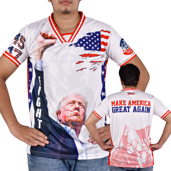 Patriotic Trump Shirt 2024 Trump Fight Shirt 45 47 T Shirt Unisex Jersey for Men and Women