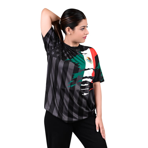 Fury Mexico And USA Flag Mix Soccer Jersey - Women