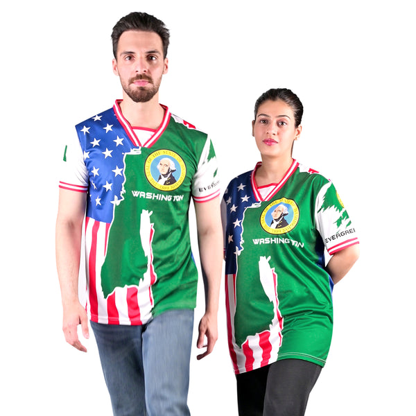 Fury USA and Washington Mix  Soccer Jersey  - Unisex