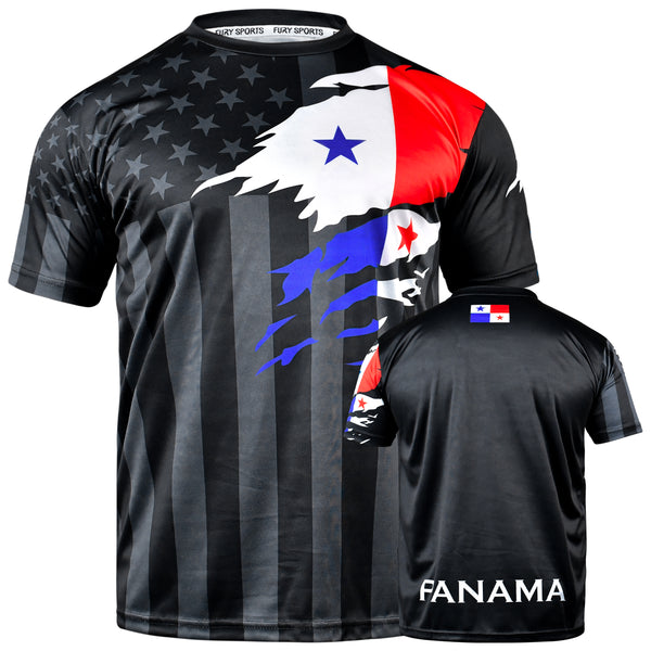 Fury Panama and USA Flag Mix Soccer Jersey - Unisex